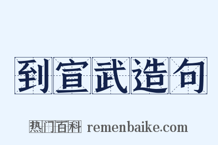 到宣武造句是什么意思的图片